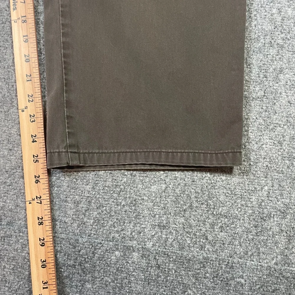 Ermenegildo Zegna Pants Mens 40 Brown Cotton Straight Leg Made in Italy